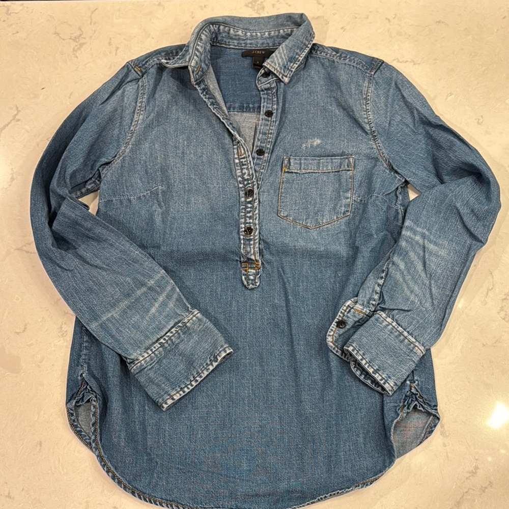 J. Crew Blue Chambray Shirt